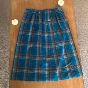 Vintage Pendleton Checkered Tartan Skirt